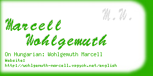 marcell wohlgemuth business card